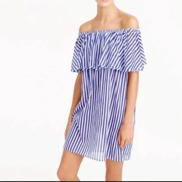 J CRE OFF THE SHOULDER BEACH COVER UP SIZE L - Picture 1 of 6